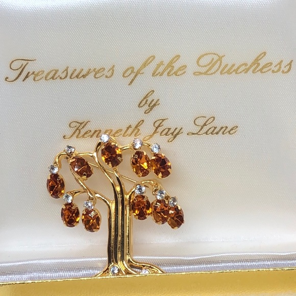 🧡🌳🧡KJL Kenneth Jay LaneTree of life brooch - Picture 4 of 13